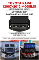 Radio Estéreo para Auto KZS para Toyota RAV4 2007-2012 con Reproductor de DVD, Android Auto, Multimedia, Carplay, Cámara 360 y Pantalla Táctil
