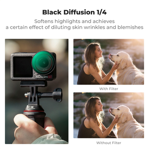Kit de filtres pour caméra d'action K&F Concept ND2-32 & PL & <span class=keywords><strong>Black</strong></span> <span class=keywords><strong>Mist</strong></span> <span class=keywords><strong>1</strong></span>/<span class=keywords><strong>4</strong></span> pour DJI Osmo Action 3/<span class=keywords><strong>4</strong></span>/5 <span class=keywords><strong>Pro</strong></span> HD, multi-couches - Product Image 5