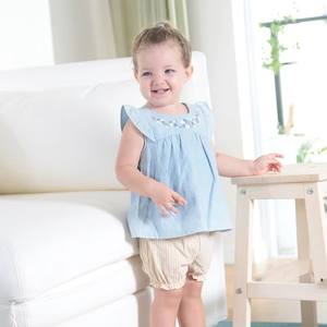Ensembles <span class=keywords><strong>de</strong></span> boutique d'été deux pièces 100% coton personnalisables pour bébés garçons pour tout-petits - Product Image 3