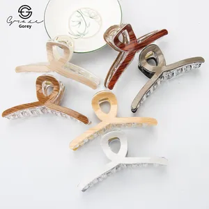 Fermaglio per Capelli Asimmetrico Fatto a Mano Goreisi, Versatile Accessorio per Capelli, Stile Dolce e Fresco per <span class=keywords><strong>la</strong></span> Parte Posteriore della <span class=keywords><strong>Testa</strong></span> - Product Image 1