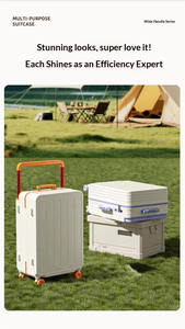 Valise élégante, nouvelle arrivée, design minimaliste, haute esthétique, avec mot de passe, poignée <span class=keywords><strong>télescopique</strong></span> large, design bicolore pour jeunes adultes - Product Image 6