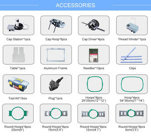 Máquina de bordado de computadora industrial FUJA, 12 15 agujas, 4 cabezales computarizada de máquina de bordado, camiseta de gorra plana de cuatro cabezales - Product Image 5