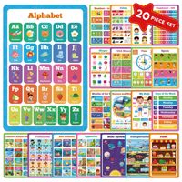 Affiche éducative pour enfants, jours de la semaine, tableau mural laminé imperméable, décoration de salle de classe préscolaire pour tout-petits