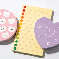 Blocs-notes autocollants personnalisés avec logo imprimé - Cadeau promotionnel, blocs-notes de bureau, papeterie