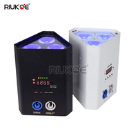 Projecteurs LED DJ Disco 3x18W RGBWA+UV 6-en-1 DMX avec télécommande IR sans fil, éclairage d'ambiance, 25 faisceaux, alimentés par batterie