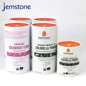 Boîte d'emballage cylindrique en carton kraft recyclable de qualité alimentaire, design personnalisé, pour poudre de protéines, tube en papier - Product Image 4
