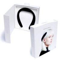 Écouteurs en pulpe de bagasse biodégradable écologique personnalisés boîtes d'emballage de protection d'accessoires mobiles avec fermeture magnétique