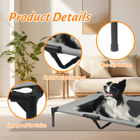 Lit surélevé pour chien, respirant et rafraîchissant en maille, lit pour animaux de compagnie surélevé pour chiens de petite, moyenne et grande taille, housse amovible lavable en machine