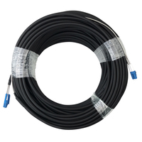 Cable Fibra Táctico A2 Monomodo LC UPC A LC UPC Exterior Negro 5.0mm 7.0mm LSZH Cable FTTA