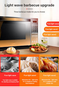 Horno <span class=keywords><strong>Microondas</strong></span> de 25L, Horno de Vapor Integrado, Horno de Ondas de Luz para el Hogar - Product Image 6