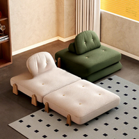 Canapé-lit rétractable au design moderne personnalisé Canapé-lit pliant inclinable pour petit appartement Salon