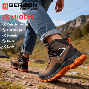 <span class=keywords><strong>Scarpe</strong></span> da <span class=keywords><strong>Trekking</strong></span> <span class=keywords><strong>per</strong></span> Uomo e <span class=keywords><strong>Donna</strong></span> OEM ODM con Logo Personalizzato, Impermeabili, Traspiranti, Tomaia in Nubuck e Rete, <span class=keywords><strong>per</strong></span> Tutte le Stagioni - Product Image 2