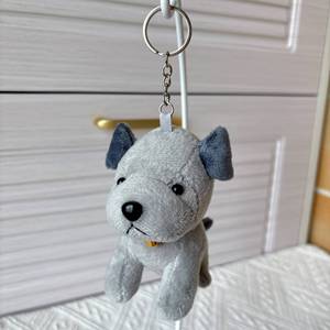 Porte-clés pendentif en peluche chiot, petite taille, chien loup, <span class=keywords><strong>pug</strong></span>, avec rembourrage en coton PP, accessoires - Product Image 6