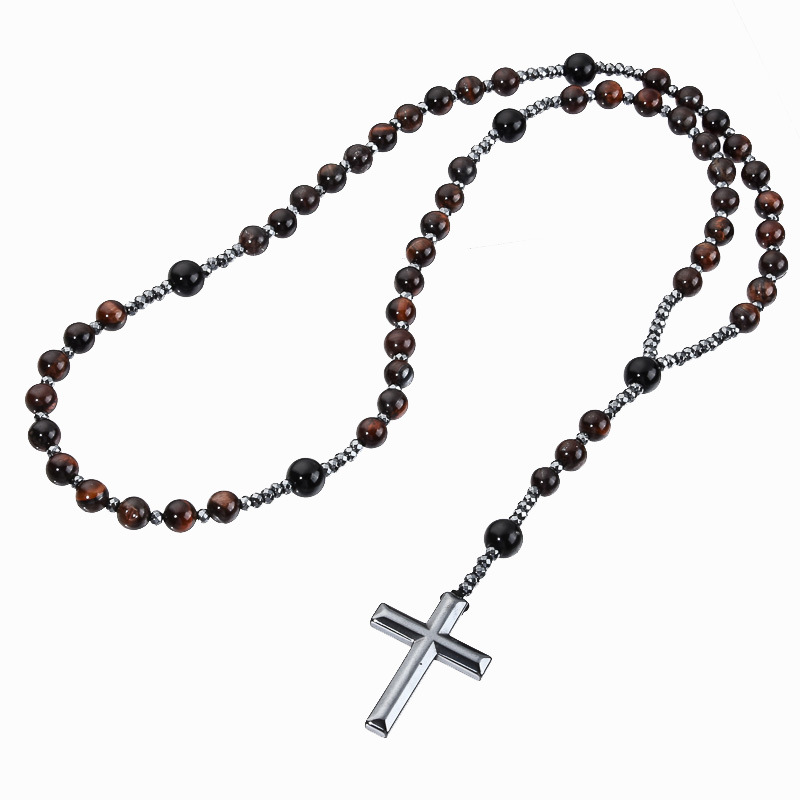 Occhi di tigre rossi 10mm nero brillante