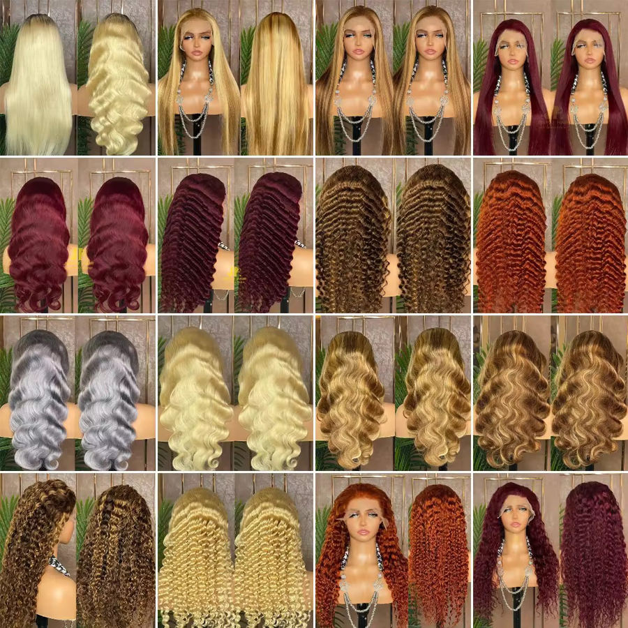 Customized colorful wigs