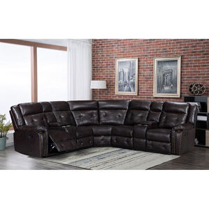 आधुनिक रेक्लिनर सोफे सेट कोने की कुर्सी कार्यात्मक अनुभागीय एल-आकार सोफे चमड़े के सोफे सेट अवकाश सोफा लिविंग रूम फर्नीचर - Product Image 4