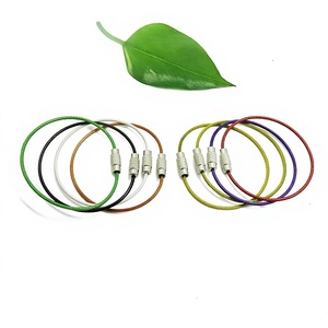 YIWANG Factory Direct 150mm Color Stainless Steel Wire <b>Keychains</b> - Product Image 1