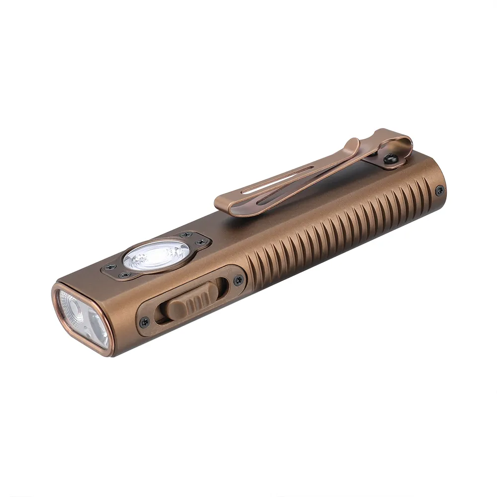 TrustFire MiniX3 viola LED sottile torcia portachiavi 1050LM Ultra viola 395MW luce Laser verde portatile IP65