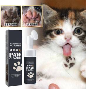 Private <b>Label</b> Pet Dog Paw Cleaner Foam Waterless No Rinse Paw Cleaner for Dogs and Cats - Product Image 2