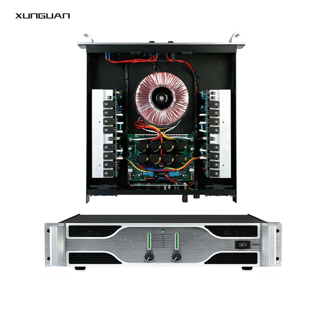 MS-25 MS-35 MS-50 MS-70 MS-90 Aluminum 2U Sound Power Amplifier for Conference School KTV 2CH*250W 350W 500W 600W 800W