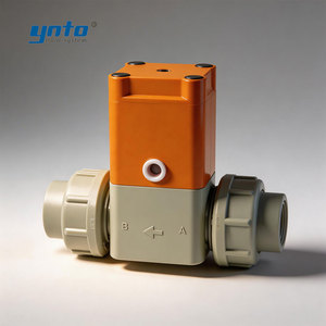Vanne à diaphragme pneumatique spécialisée pour systèmes d'eau ultra-pure acide, PPH haute pureté, sans écoulement, certifiée CE, pour usine électronique - Product Image 1