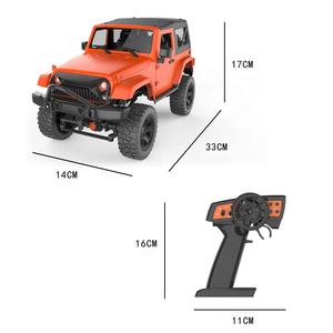 2.4G Plastic 1/14 4wd 4X4 Rtr Simulatie Oranje Wit Zwart Wrangler Auto 'S Afstandsbediening Rc Crawler Truck Voor Jongens En Kinderen Speelgoed - Product Image 5