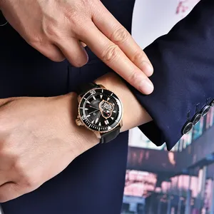 PAGANI นาฬิกาข้อมือผู้ชาย,นาฬิกากลไกอัตโนมัติสแตนเลสกันน้ำนาฬิกา Geneva ปี2022