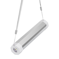 Lampe d'urgence en aluminium pour l'extérieur, lanterne LED rechargeable par USB pour le camping, lampe torche avec indice de protection IP44 et 200LM