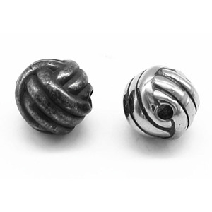 yunnique Cuentas espaciadoras redondas de acero inoxidable chapadas para la fabricación de joyas 6 mm GZY-316-57 - Product Image 4