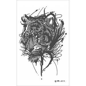 Venta al por mayor o personalizado medio brazo cuerpo tatuaje para hombres Animal semipermanente tatuaje pegatina último medio <span class=keywords><strong>mes</strong></span> - Product Image 2