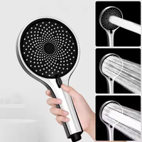 Mitigeur de douche mural pour eau chaude et froide, en zinc poli, à poignée unique, avec jet de pluie, pour hôtels et villas, finition chromée
