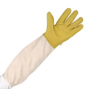 Nuevos Guantes de Protección para Apicultura, de Piel de Cabra Amarilla y Lona, Resistentes a Picaduras, para Uso en Fábricas de Abejas, Tallas L/XL/2XL - Product Image 2