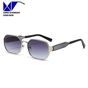 Gafas de Sol Poligonales con Montura Completa de Metal, Talla 57-20-140, Personalizadas OEM, Polarizadas UV400, Anti-Radiación, para Adultos Unisex - Product Image 3