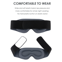 Máscara de Ojos 3D con Peso por Gravedad para Dormir, de Spandex Elástico, Alivia la Presión, con Logotipo Personalizado y Marca Privada, Venta al Por Mayor OEM