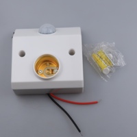 Portalámparas E27 con Sensor de Movimiento, Radar Infrarrojo, Encendido/Apagado Automático, Soporte Inteligente para Lámpara con Control de Luz para Garaje, Pasillo, Escalera