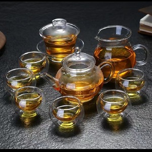 Thickened Anti-Scalding Insulated Glass Cup Vacuum-Free Kung Fu Tea Cup Household Transparent Double-Layer Handleless Cup - Product Image 3