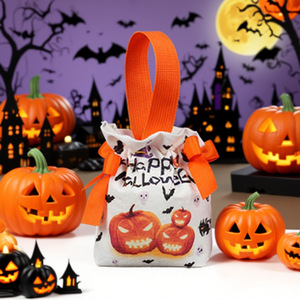 Nouveau sac en toile citrouille d'Halloween, Festival des Sorcières, Fête d'Horreur, Sac cadeau pour bonbons <span class=keywords><strong>de</strong></span> <span class=keywords><strong>maternelle</strong></span> - Product Image 5