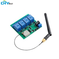 Module de relais WiFi DIYmall ESP32S 4CH ESP32-32U avec antenne WiFi 2.4G 3DBi et câble pigtail pour contrôle intelligent IoT