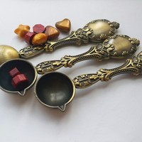 Cuillère à Cire Vintage Sceau à Cire en Métal Bronze Cuillère à Fondre