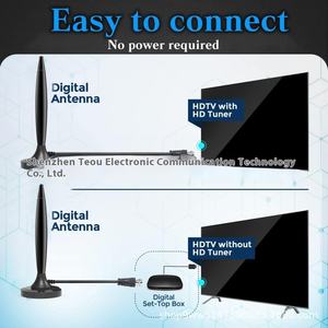 <span class=keywords><strong>Antenne</strong></span> <span class=keywords><strong>TV</strong></span> DVB-T2 numérique magnétique <span class=keywords><strong>Antenne</strong></span> DTMB intérieure/extérieure pour voiture avec alimentation USB Réception VHF/UHF 3M/5M Plastique SMA - Product Image 3