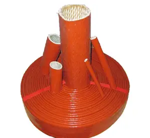 Flexible PTFE Hose with Stainless Braided Reinforcement Protector Insulator Blanket Jacket Fire Guard Silicone Coated Fiberglass