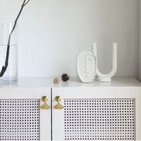 Bouton en queue de poisson en laiton, poignée de tiroir, armoire, porte, meubles, poignée en laiton