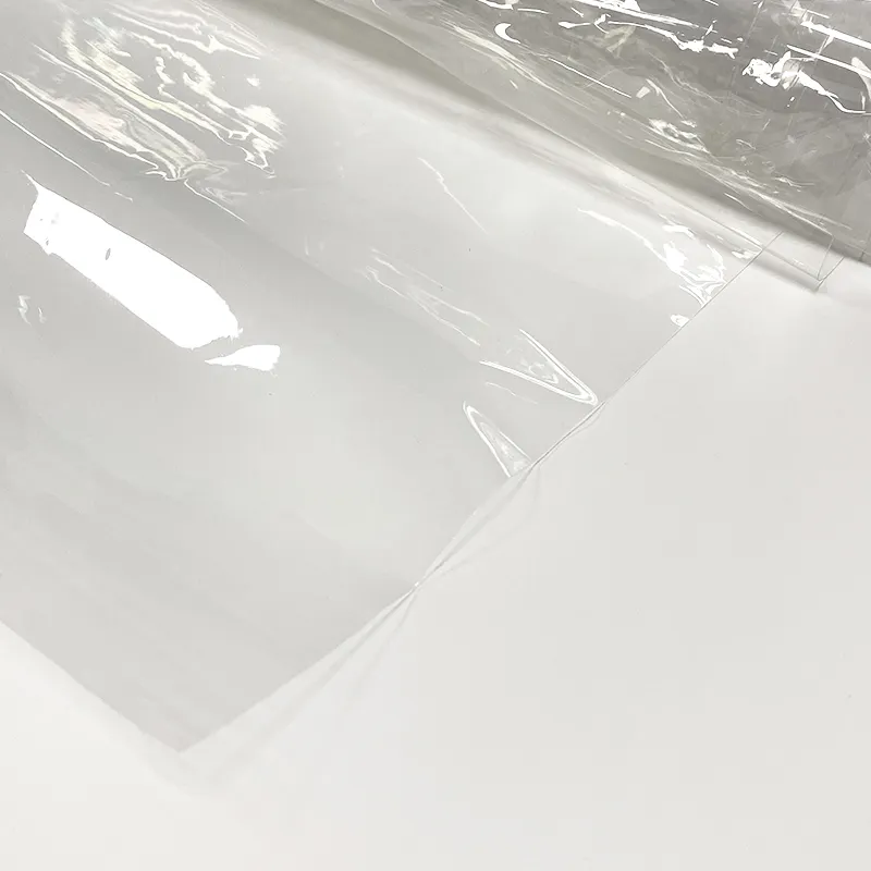 Custom 0.05-0.08mm clear Transparent PVC Film frosted Pvc film pvc sheet for Food packaging packaging bag Disposable tablecloth