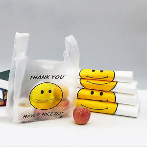 T-shirt sac entièrement biodégradable amidon de maïs en plastique matériau d'emballage alimentaire impression personnalisée accepter logo personnalisé CN;SHN - Product Image 2