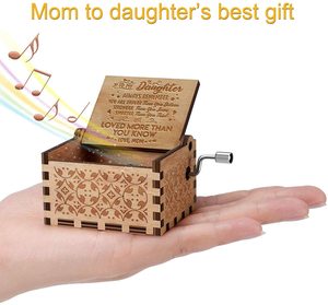 <span class=keywords><strong>Caja</strong></span> <span class=keywords><strong>Musical</strong></span> de Madera 'Eres <span class=keywords><strong>Mi</strong></span> Sol', Regalo de Mamá <span class=keywords><strong>para</strong></span> <span class=keywords><strong>Hija</strong></span>, <span class=keywords><strong>Caja</strong></span> <span class=keywords><strong>Musical</strong></span> de Madera con Manivela, Grabado Láser - Product Image 4