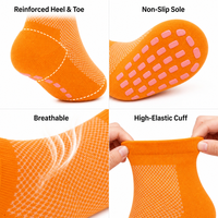 Chaussettes de trampoline OEM en gros, couleur personnalisée, respirantes, antidérapantes en silicone, pour adultes et jeunes, idéales pour les parcs de trampoline