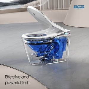 Gốm nhà vệ sinh thông minh với cảm biến chân tuôn ra nước nóng ghế điều khiển từ xa 110V/220V một mảnh cấu trúc cho phòng tắm đổi mới - Product Image 2