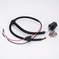 Harness Kabel Otomotif dengan Soket Relay, Tempat Sekring Inline, Konektor Tahan Air Ganda untuk Sistem Kelistrikan Kendaraan