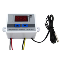 Contrôleur de température numérique 12V 24V 110V~220V Thermostat XH-W3001