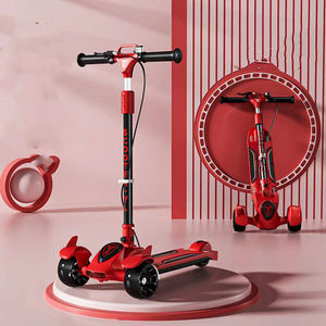 Nouveau style de scooter pour enfants de 3 à 12 ans, sports de plein air, garçon/fille, pliable avec trois roues à LED, musique, double pédale, scooter pour enfants - Product Image 5